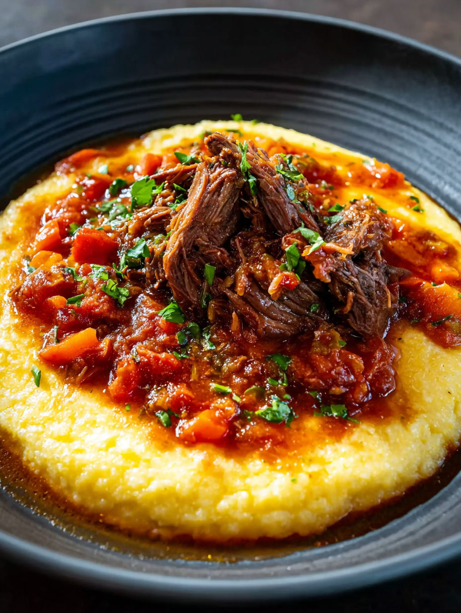 A plate of food with meat and vegetables.