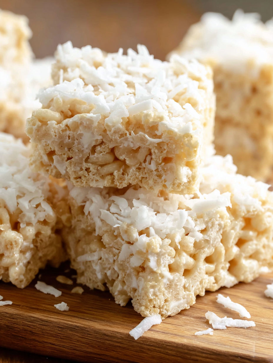 A close up of a dessert with coconut on top.