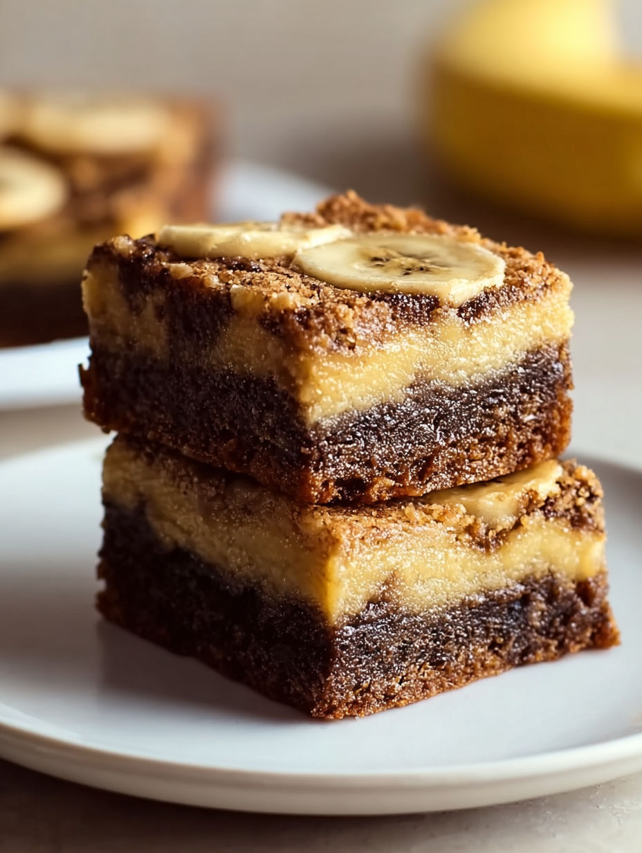 Three pieces of chocolate banana bread.