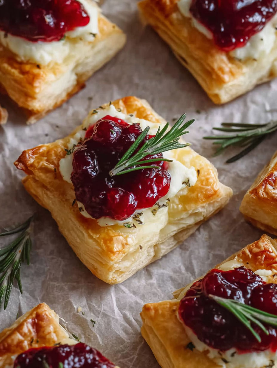 A close up of a pastry with a berry on top.