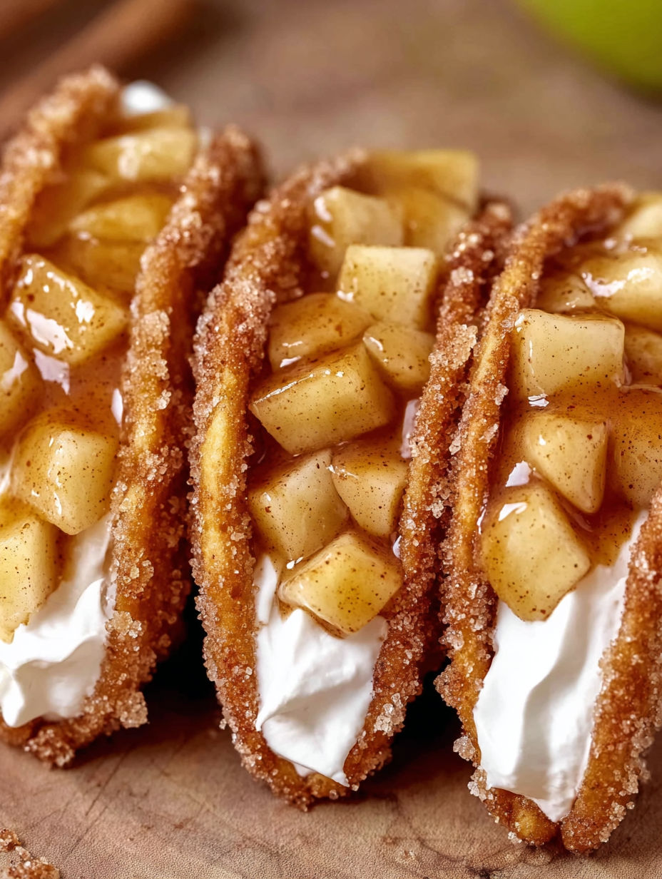 A close up of a pastry with apple slices on top.