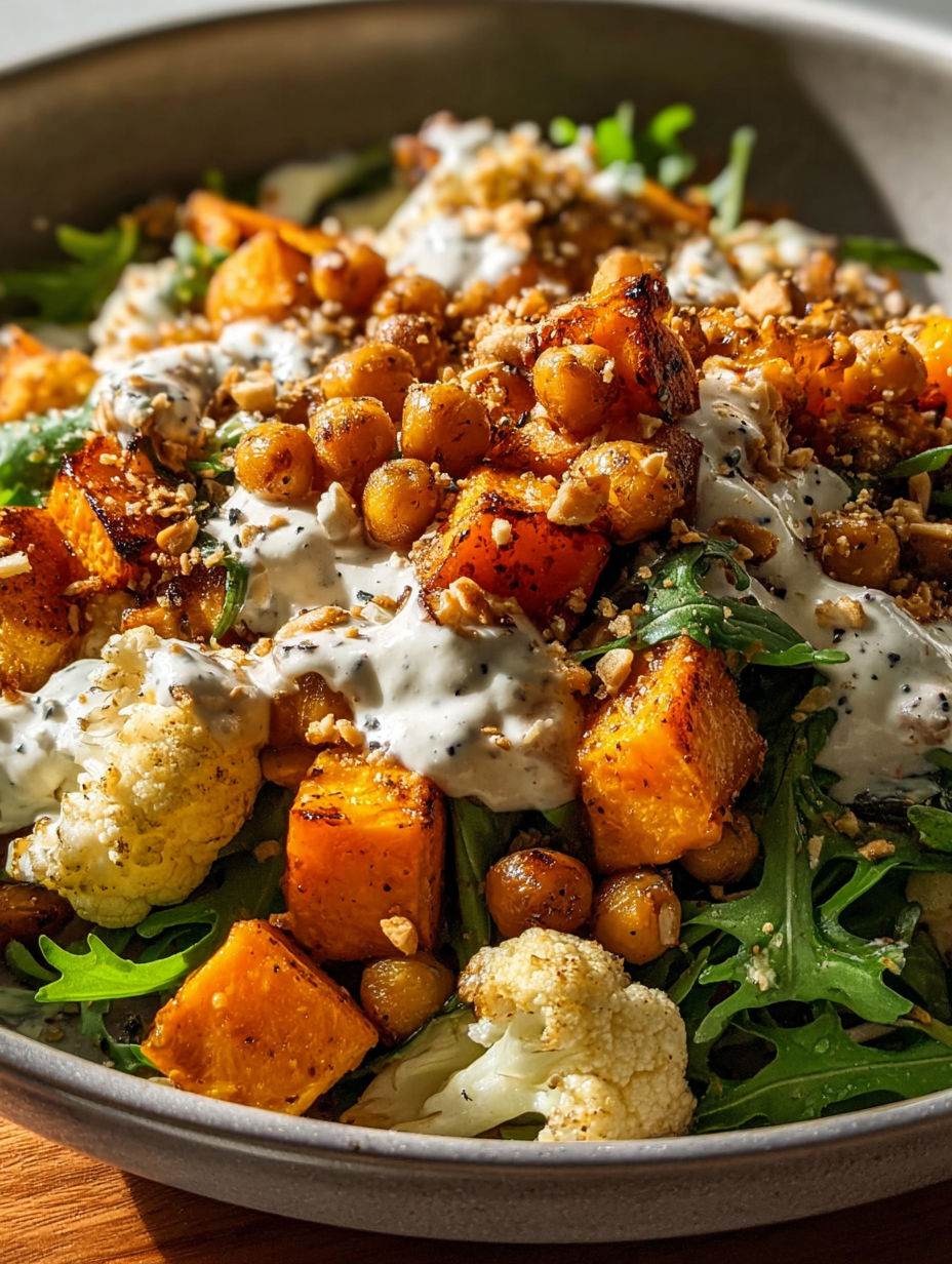 Golden Tahini Veggie Glow Bowl.