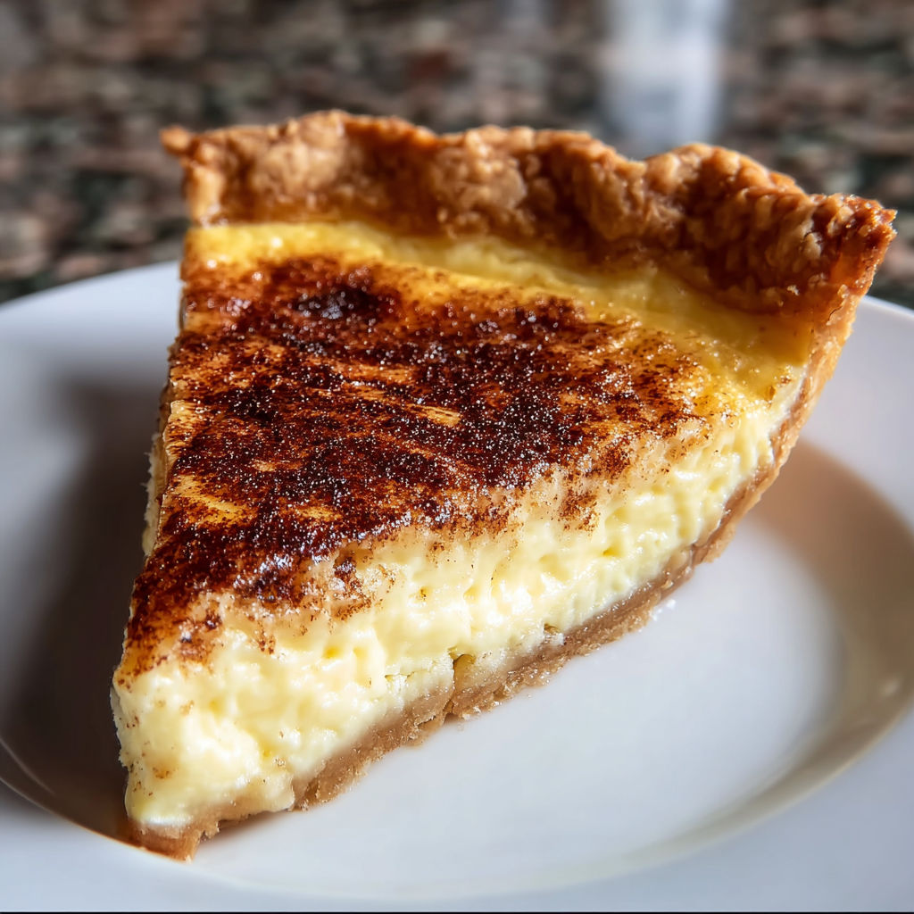 A slice of Weihnachtlicher Vanille-Zimt-Puddingkuchen.