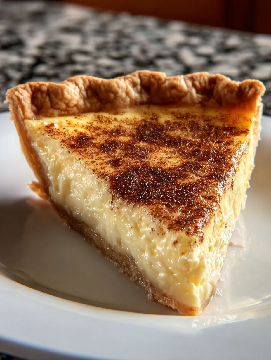 A slice of Weihnachtlicher Vanille-Zimt-Puddingkuchen.