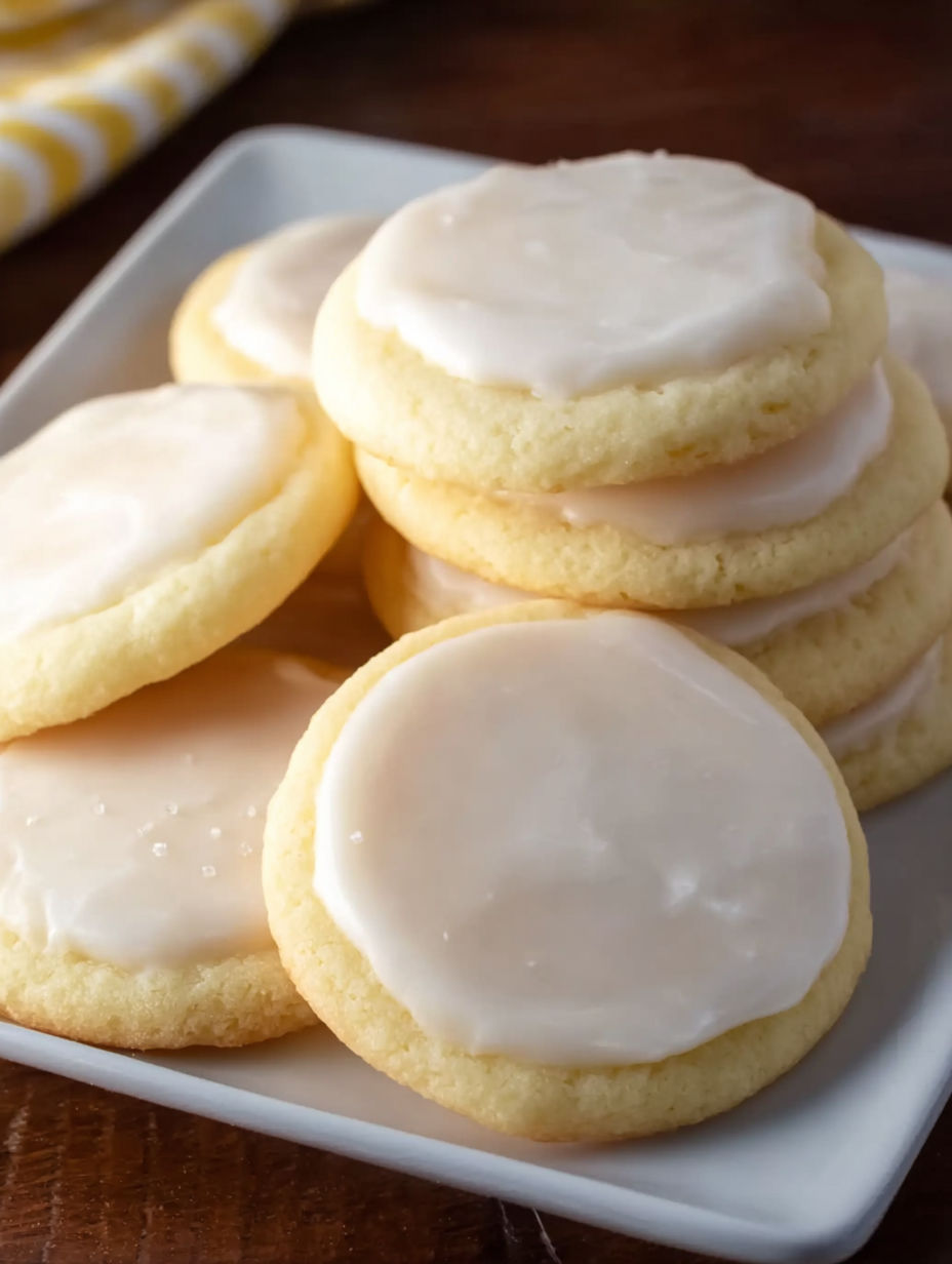 A plate of almond meltaway cookies.