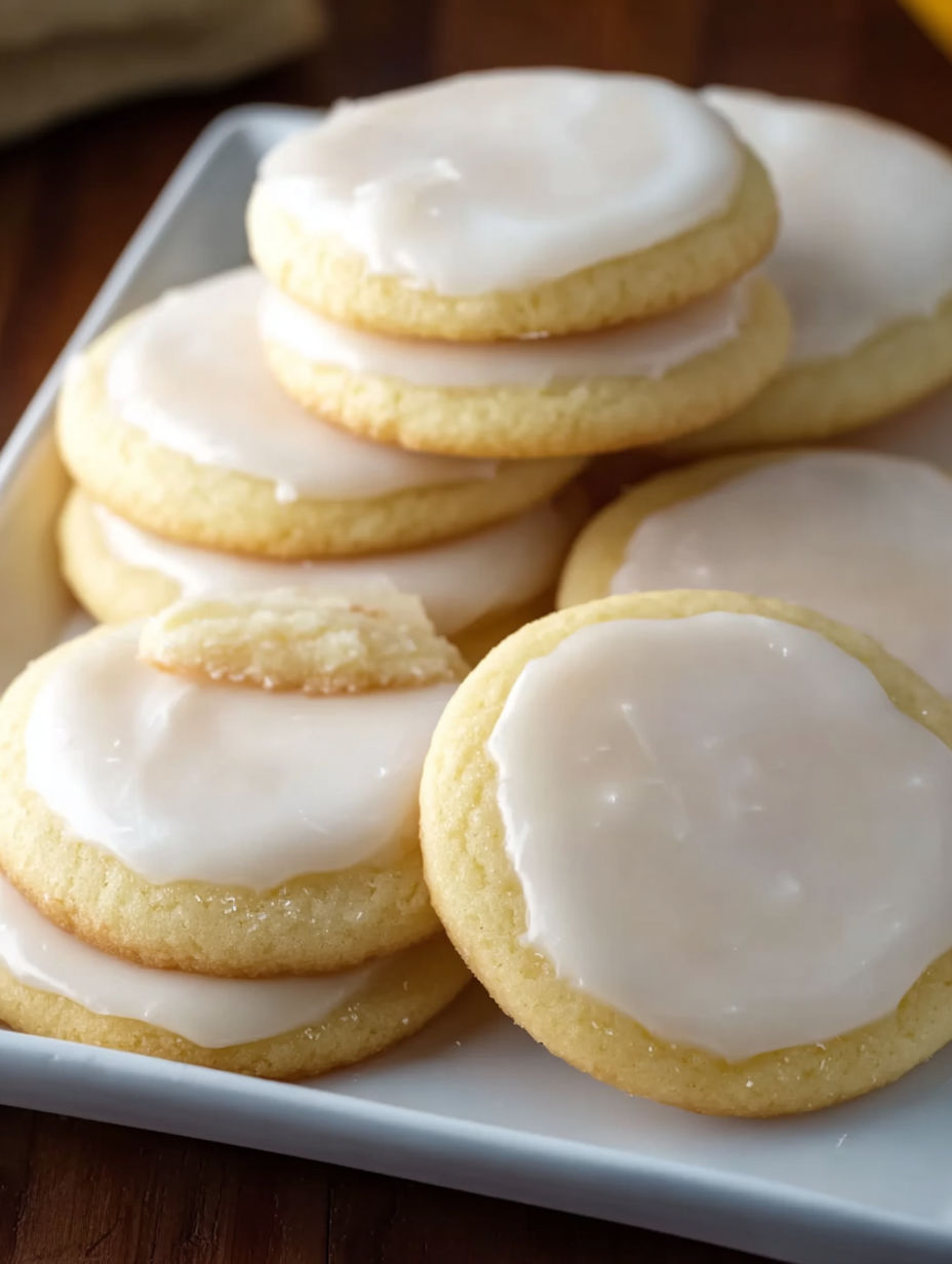 A plate of almond meltaway cookies.