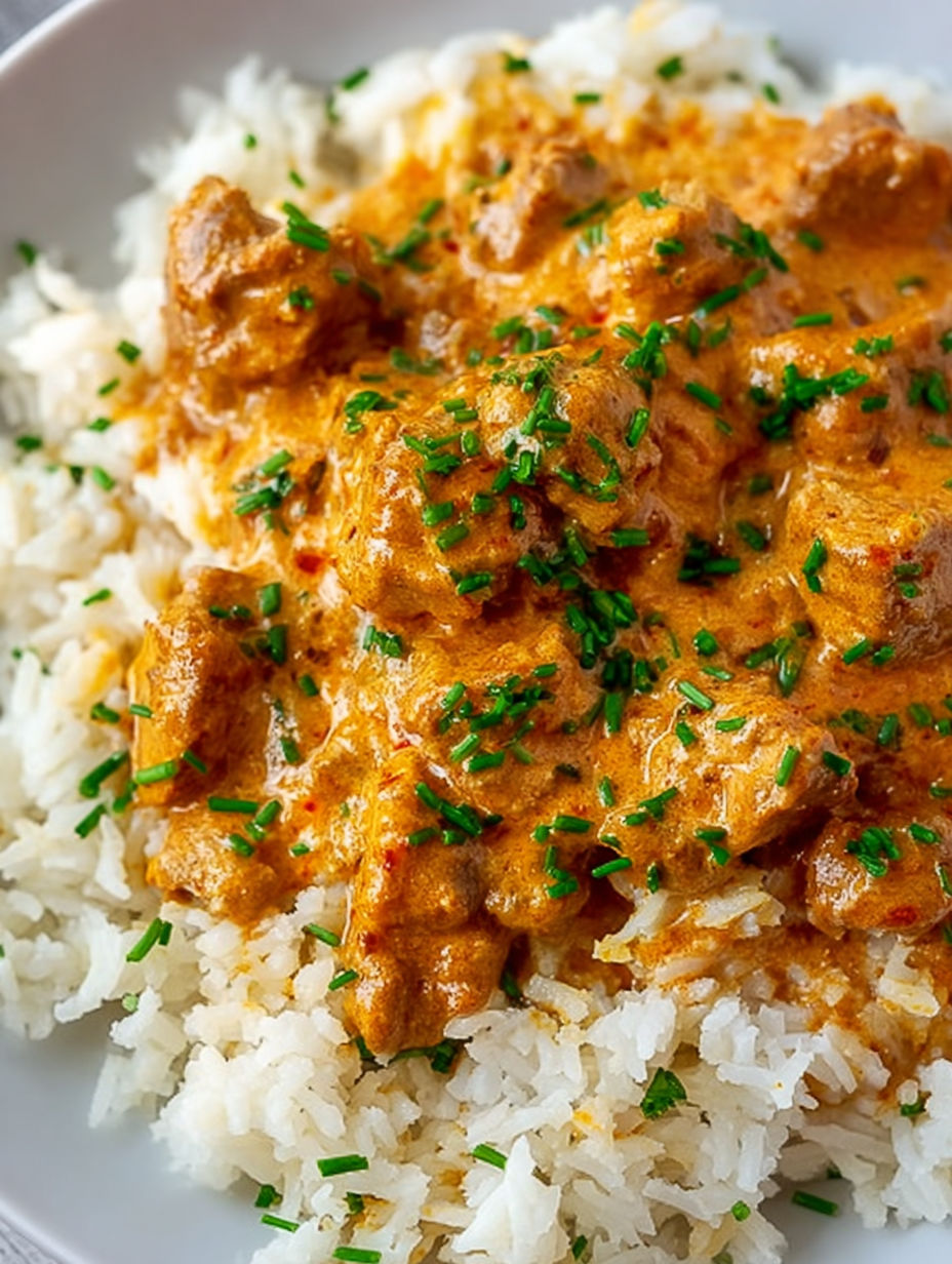 A plate of meat and rice.