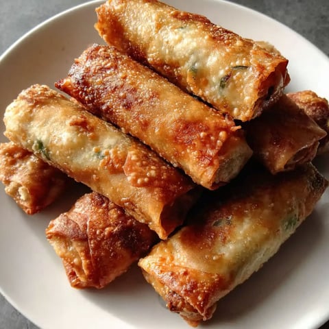 A plate of food with a golden brown color.