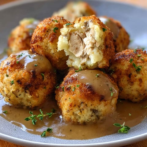 A plate of stuffed turkey balls.