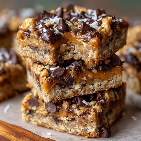 A stack of chocolate and coconut covered banana bread.
