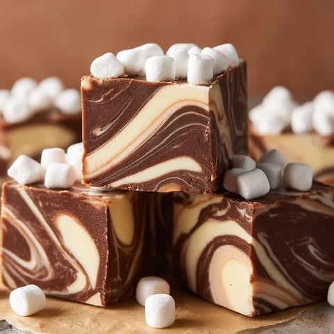 Marshmallow swirl fudge.