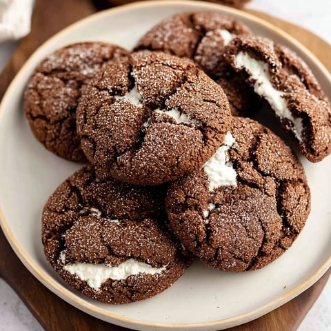 A plate of chocolate cookies with white frosting.