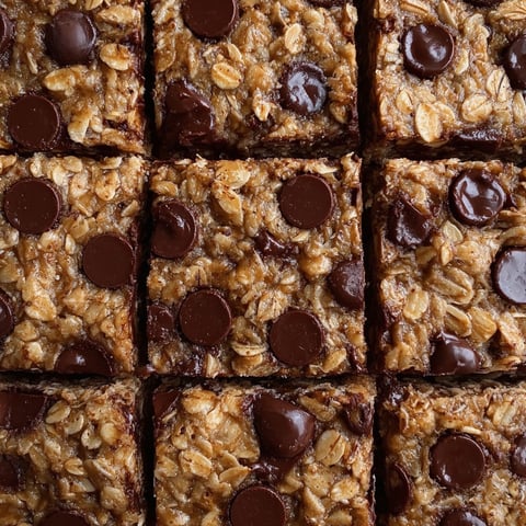 A close up of a square of chocolate covered cereal.