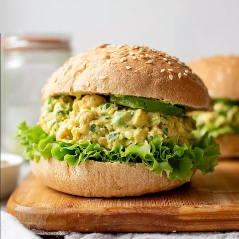 A smashed chickpea avocado dill pickle sandwich.