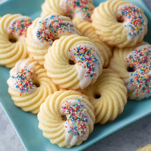 A plate of butterplätzchen.