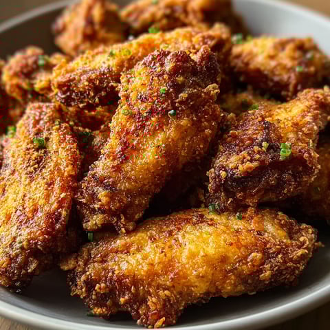 A bowl of chicken wings with a dry rub seasoning.