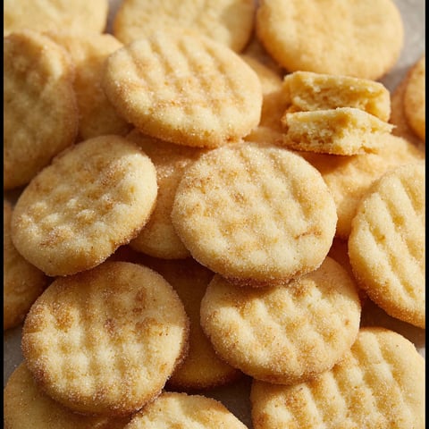 A pile of mini sugar cookies.