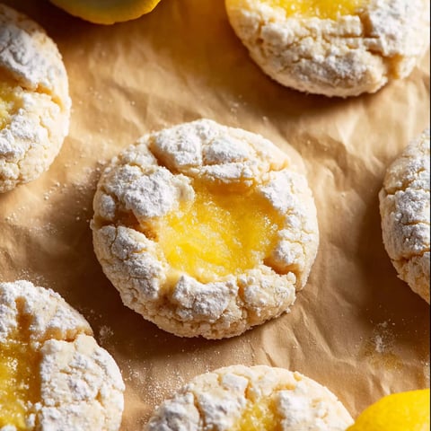 Lemon Bar Cookies on a table.