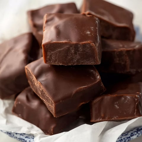 A plate of chocolate desserts with a fluffy filling.