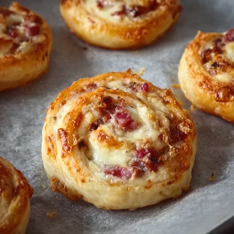 A tray of Blätterteigschnecken.