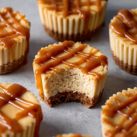 Mini Biscoff Cookie Butter Cheesecakes.