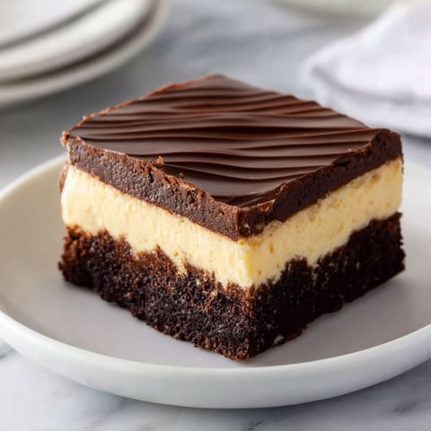 A slice of Baileys Brownies.