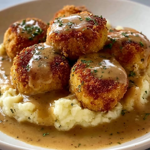 Turkey stuffing balls on a plate.