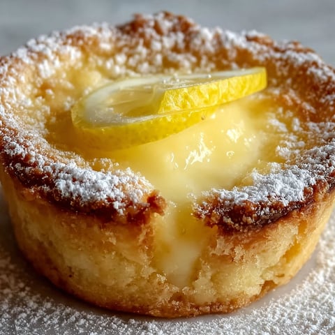 A small pastry with a lemon wedge on top.