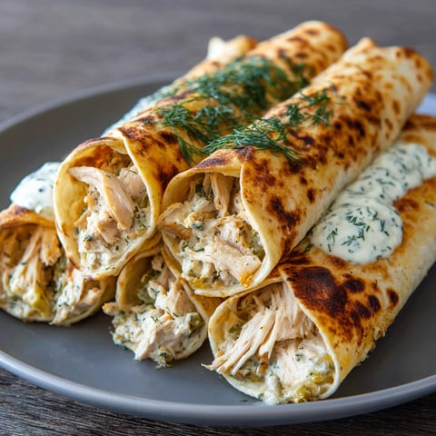 Dill-Gurken-Ranch Taquitos.