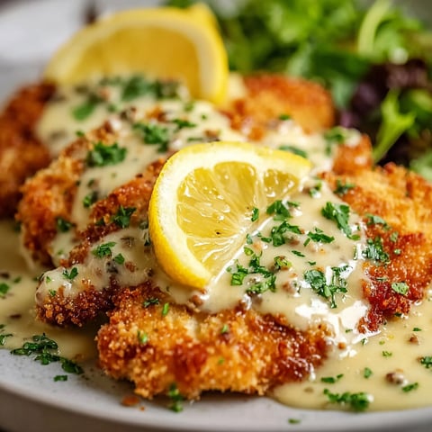 Chicken with lemon and herbs.